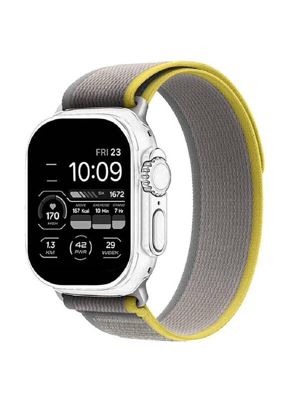 

Gennext Replacement Trail Loop Watch Band Strap for Apple Watch Ultra/Watch Ultra 2 49mm, Yellow