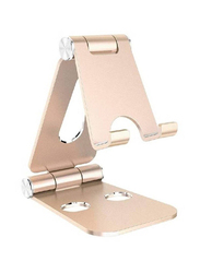 Gennext Universal Adjustable Foldable Mobile Phone Stand, Rose Gold