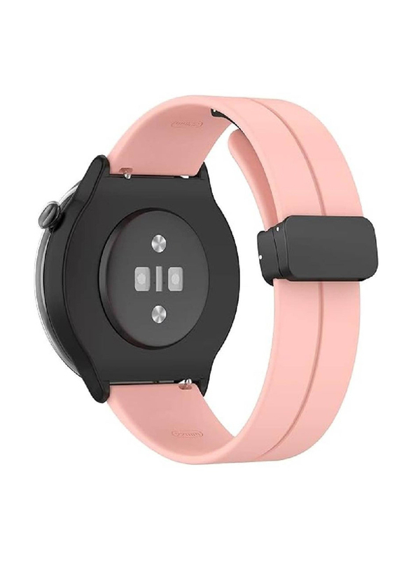 Replacement Quick Release Soft Sport Wristband Magnetic Clasp Strap for Huawei Watch GT2/GT2 Pro/Watch Buds/GT3/GT3 Pro, Pink