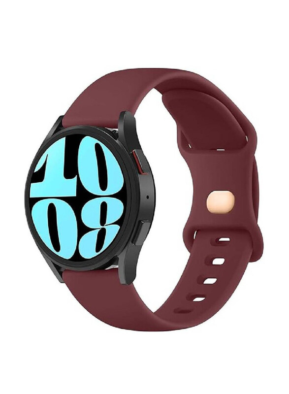 

Gennext Silicone Band for Samsung Galaxy Watch 4/4 Classic/5/5 Pro/6/Samsung Galaxy Watch6 Classic, Wine Red