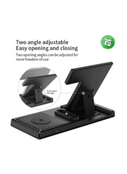 Yesido DS13 4 in 1 Foldable Wireless Charger Stand, 18W, Black