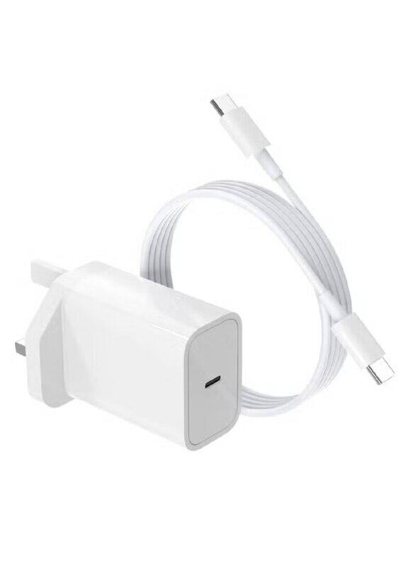 

Gennext 25W Fast Charging USB Type-C Mobile Phone Wall Charger for Samsung Galaxy Smartphones, White