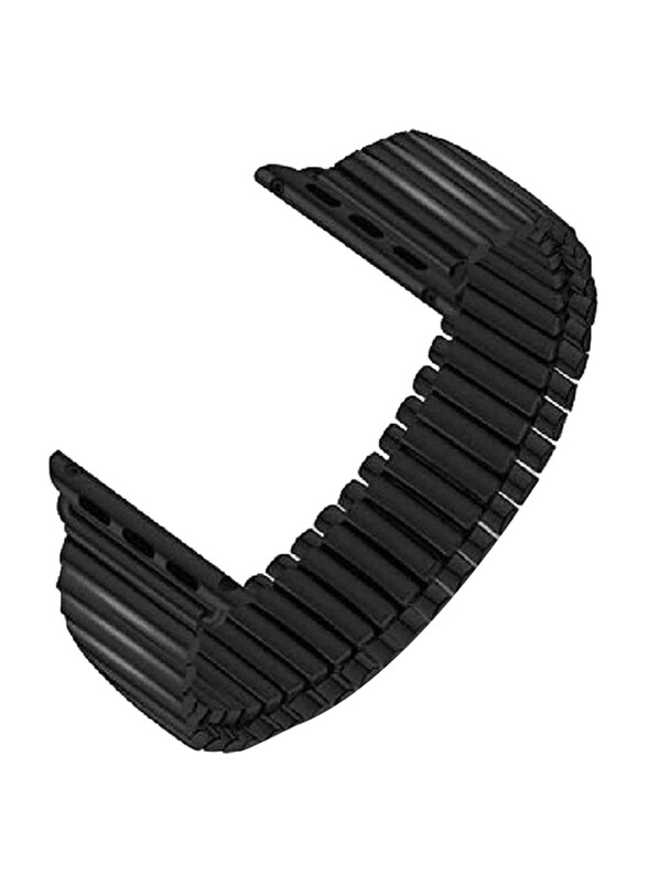

Gennext Stainless Steel Replacement Band Metal Expansion Watch Band for Apple Watch 42/44/45/49mm Sizes, Black