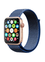 Gennext Nylon Sport Soft Replacement Strap for Apple Watch 41mm/40mm/38mm, iWatch Series 8/7/6/SE/5/4/3/2/1, Blue