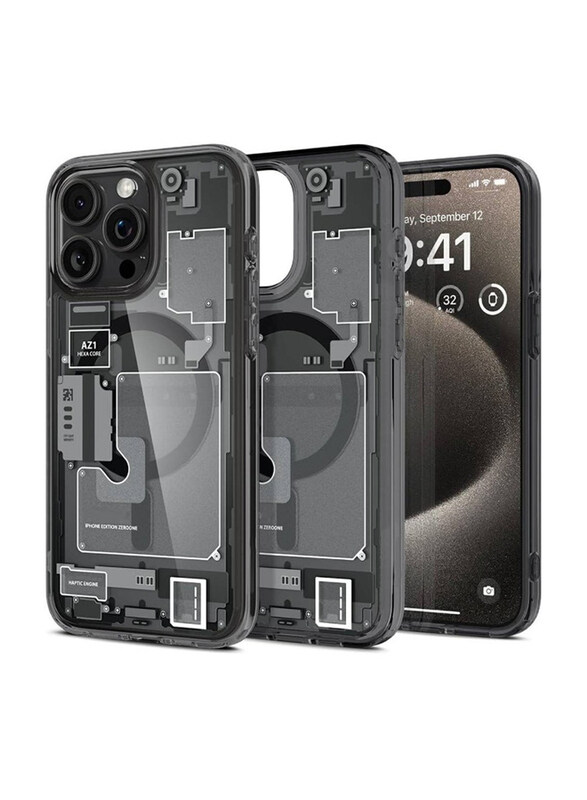 

Generic Apple iPhone 15 Pro Max 6.7" Protective Shockproof Ultra Hybrid MagFit MagSafe Mobile Case Cover, Black