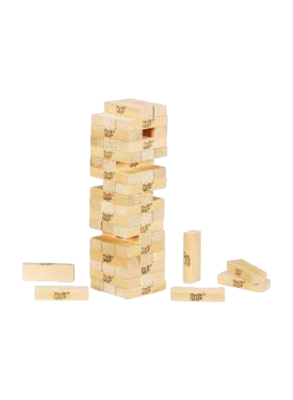 Classic Jenga With Stacking Tower Hardwood Blocks Set