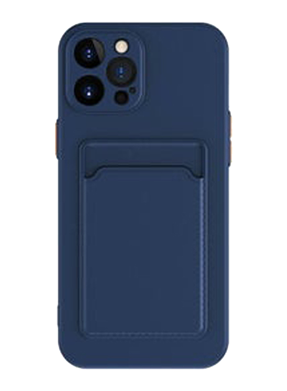 Apple iPhone 15 Pro 6.1" Protective Shockproof Card Slot Camera Protection Mobile Case Cover, Blue