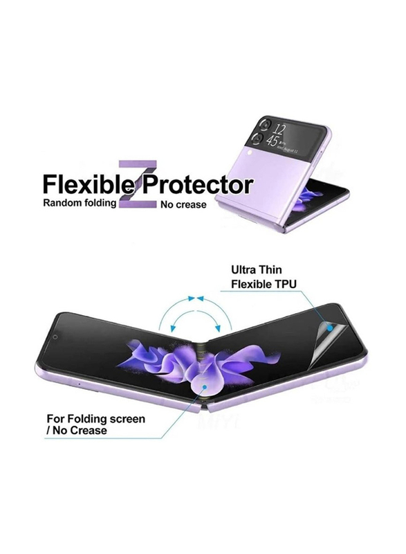 Gennext Samsung Galaxy Z Flip 4 Hydrogel TPU Film Screen Protector, Clear