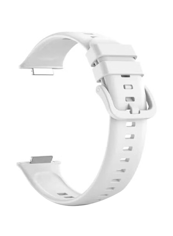 Gennext Silicone Replacement Band for Huawei Fit 2 Watch, White