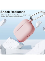 Gennext Soft Silicone Protective Skin Case Cover for Apple AirPods Pro 2, Pink