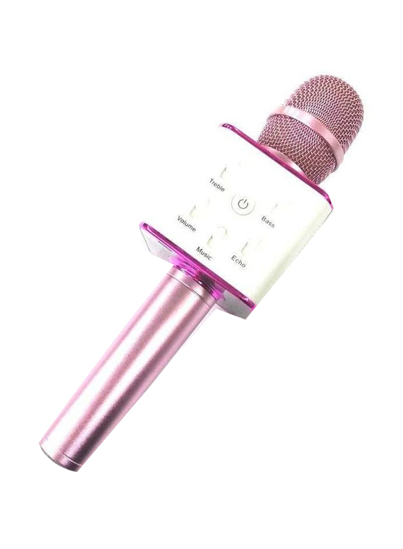 Bluetooth Karaoke Wired Microphone, Pink