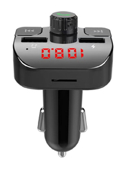 Gennext Multi-Function Car Phone Charger FM Transmitter MP3 Music Player Adapter, Black