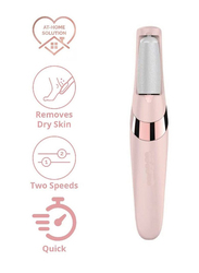 Gennext Rechargeable Electric Callus Remover Pedicure Tool Set for Smoother Feet, Pink