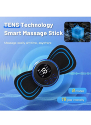 Gennext Rechargeable Electric Cordless Mini Massager with 8 Modes and 19 Strength Levels, Multicolour