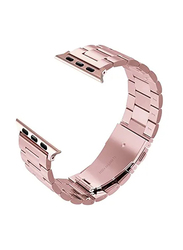Zoomee Stainless Steel Band for Apple Watch 38mm, Rose Gold