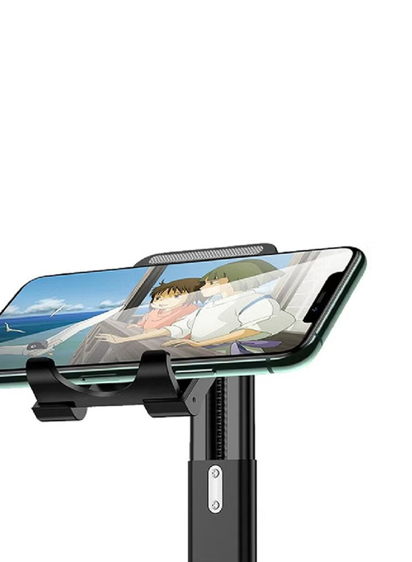 Usams Retractable Foldable Desktop Phone and Tablet Stand, Black