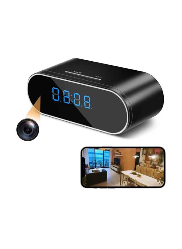 

Gennext Hidden HD 1080P Wi-Fi Loop Recording Wireless Spy Security Indoor Camera, Black