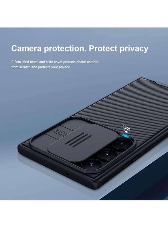 Nillkin Samsung Galaxy S23 Ultra Hard PC TPU Ultra Thin Anti-Scratch Cam Shield Slim Protective Mobile Phone Case Cover, Black