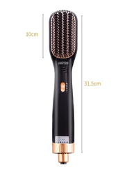 Zoomee Multifunctional Hair Dryer Hot Air Comb, Black/Gold