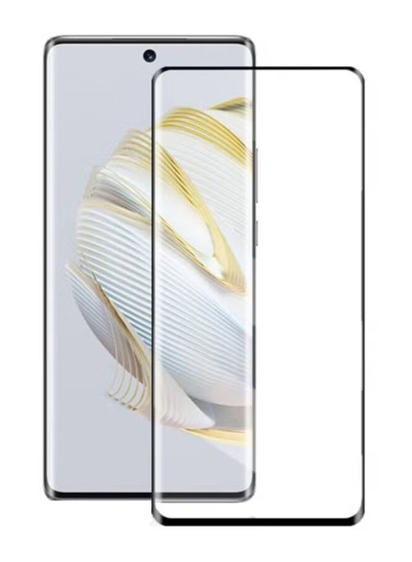Zoomee Huawei Nova 10z 9H Premium 9H Anti-Scratch Tempered Glass Screen Protector, Clear/Black