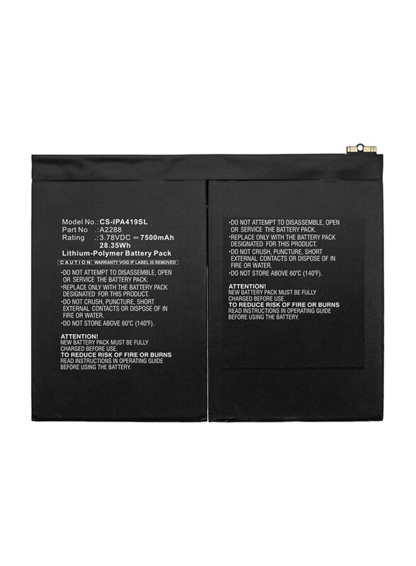 

Generic Apple iPad 10.9-inch High Quality Original Replacement Battery, Black