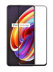 Zoomee Oppo Reno 7 5G Full Coverage Tempered Glass Screen Protector, Clear/Black