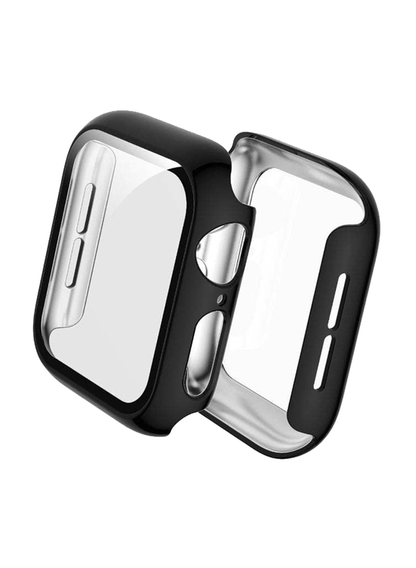 Protective Case Cover for Apple Watch Series 5/4 40mm, Black/Clear