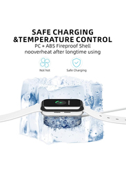 Gennext Magnetic Charging Cable Fast Charging Portable Wireless Charger for Apple Watch Series 6/5/4/3/2/1, White