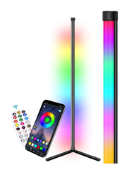 Gennext Ambient Mood Colour Changing LED RGB Corner Floor Lamp with App & Remote Control, Multicolour