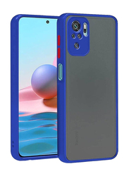 Gennext Redmi Note 10s Silicone Protective Bumper Mobile Phone Back Case Cover, Blue