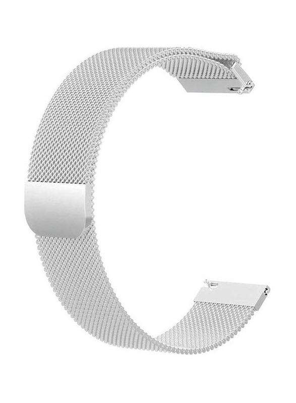 Gennext Loop Stainless Steel Smartwatch Strap Band for Honor Magic 2 22mm, Silver