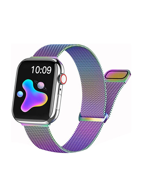 

Gennext Replacement Metal Magnetic Band for Apple Watch Series 8/7/6/5/4/3/2/1/SE/Ultra 49mm/45mm/44mm/42mm, Multicolour