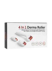 4 In 1 Derma Roller Titanium Micro Needles Set with Travel Case, Set