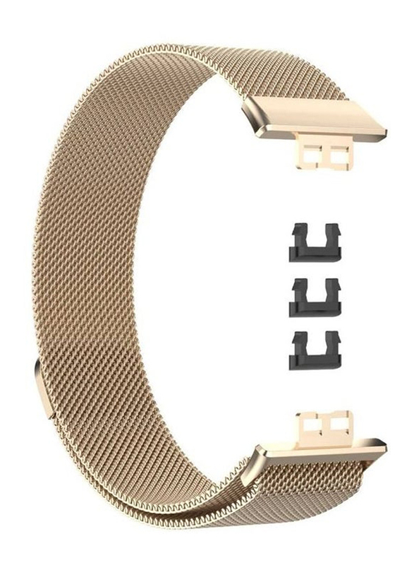 Gennext Milanese Replacement Band for Huawei Watch Fit, Gold