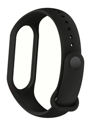 Gennext Silicone Strap for Xiaomi Mi Band 7, Black