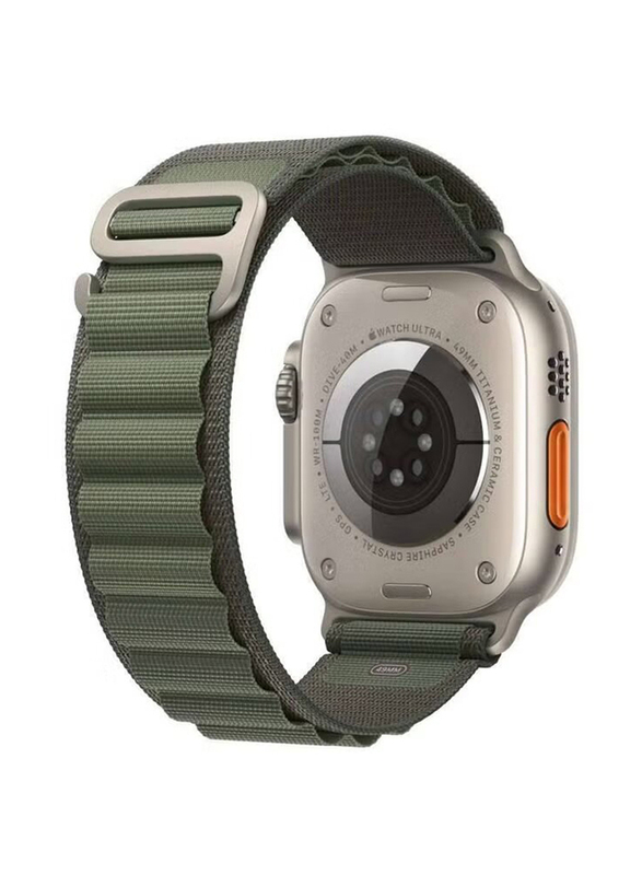 Gennext Rugged Woven Nylon Alpine Loop Band for Apple Watch Ultra, iWatch Series Ultra SE 49mm/45mm/44mm, Grey