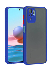 Gennext Redmi Note 10s Silicone Protective Bumper Mobile Phone Case Cover, Blue