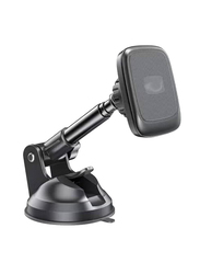Gennext 720 Degree Adjustable Magnetic Dashboard Windshield Cradle Suction Mount Holder for Smartphones, Black