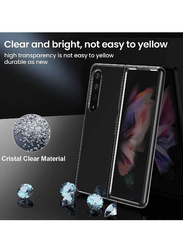 Samsung Galaxy Z Fold4 5G Non-Yellowing Transparent Hard Thin Premium PC Lightweight Protective Mobile Phone Case Cover, Clear