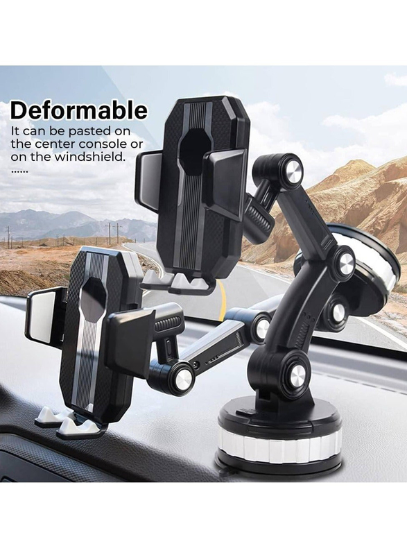 Gennext Windshield Super Adsorption Phone Holder Mount, Black