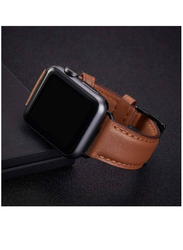 Gennext Replacement Genuine Leather Strap for Apple iWatch Series 8/7/6/5/4/3/2/1/SE/Ultra 49mm/42mm/44mm/45mm, Brown