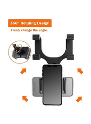 Gennext 360 Degree Rotating Rearview Mirror Car Mount Holder for Smartphones, Black