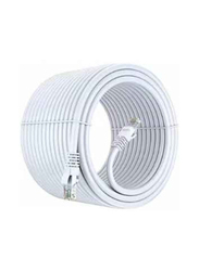 Gennext 20-Meter Cat 6 Ethernet Cable, Ethernet Male to Ethernet for Networking Devices, White