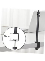 Gennext MT-49 Tabletop Light Stand Clip with Screw for Cameras LED Video Light & Ring Light, Black