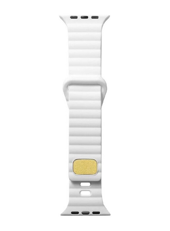 

Gennext Breathable Design Replacement Sport Silicone Strap for Smartwatches 42/44/45/49mm, White