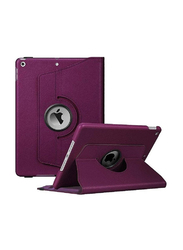 Gennext Apple iPad Air 2nd/3rd/4th Generation 360 Degree Rotating Slim Lightweight Stand Folio Leather Smart Tablet Case Cover, Purple