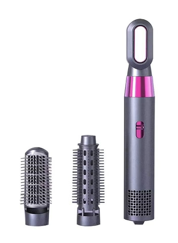 

Gennext 3 in1 Styling Brush Styler Negative Ion Hair Straightener Curler Brush One Step Hair Dryer and Volumizer Hot Air Brush, Black