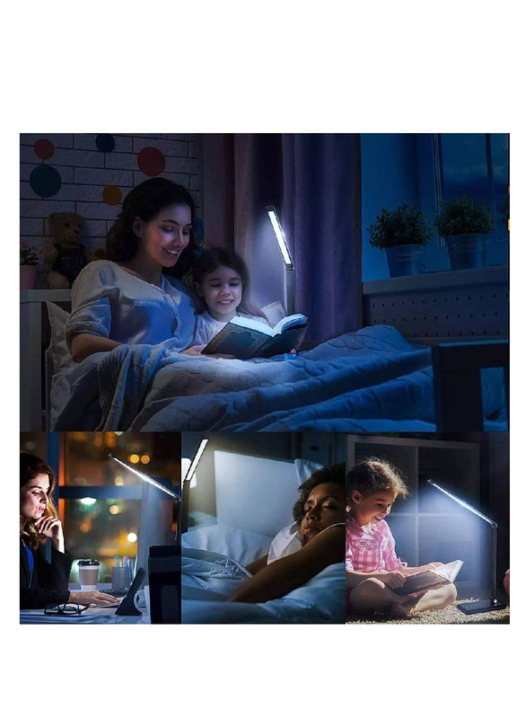 Gennext 0 Brightness Level & 5 Lighting Colour Wireless Charger LED Desk Lamp for Home & Office, Multicolour