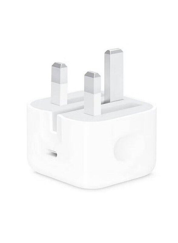 USB-C Power Adapter for Apple iPhone, 20W, White