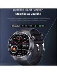 Split Screen Fitness Tracker Smartwatch with Heart Rate Blood Pressure Sleep Monitoring Bluetooth Call IP67 Waterproof, Black